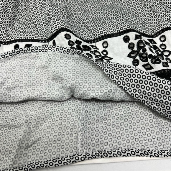 Max Studio White London Cotton Pleated Skirt - Picture 7 of 11